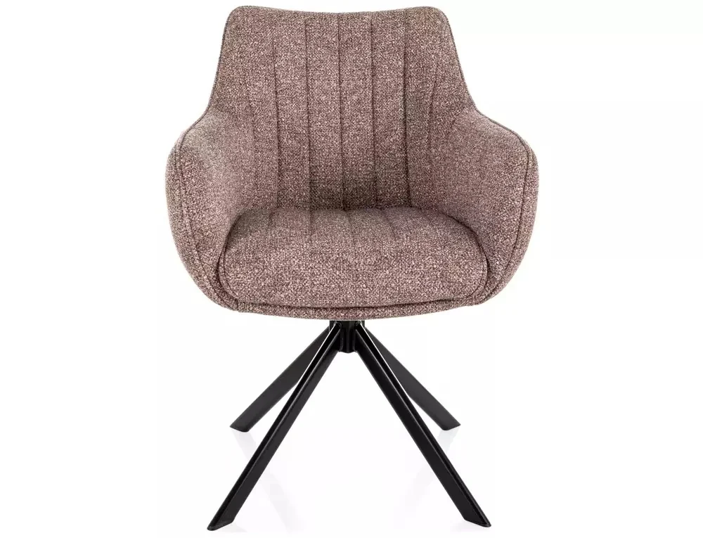 Scaun AZALIA LEO – 50x61x86 cm, bej închis  / negru mat [2]