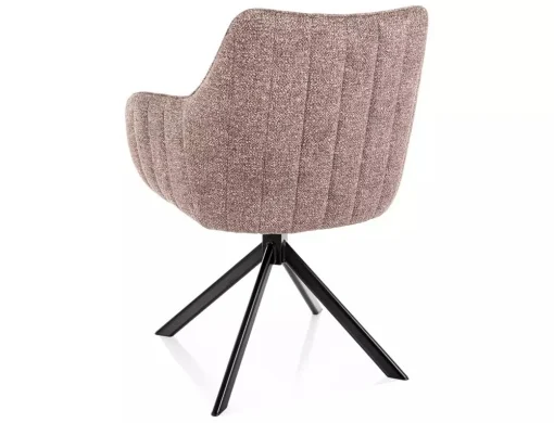 Scaun AZALIA LEO – 50x61x86 cm, bej închis  / negru mat [4]