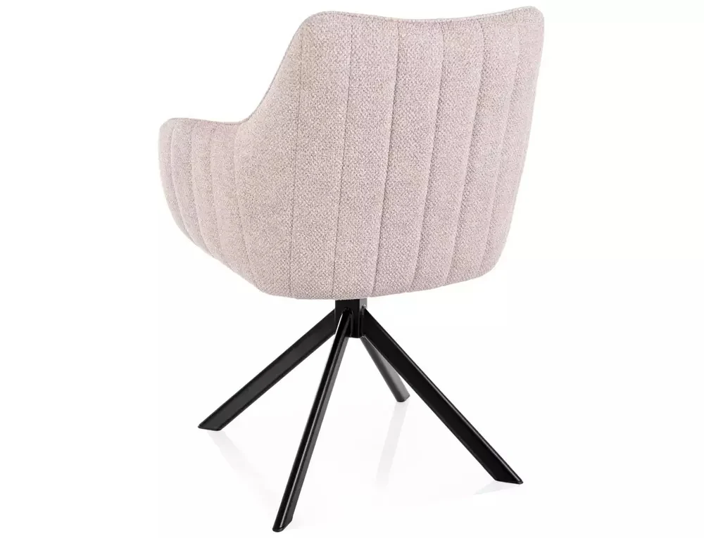 Scaun AZALIA LEO – 50x61x86 cm, bej închis  / negru mat [2]