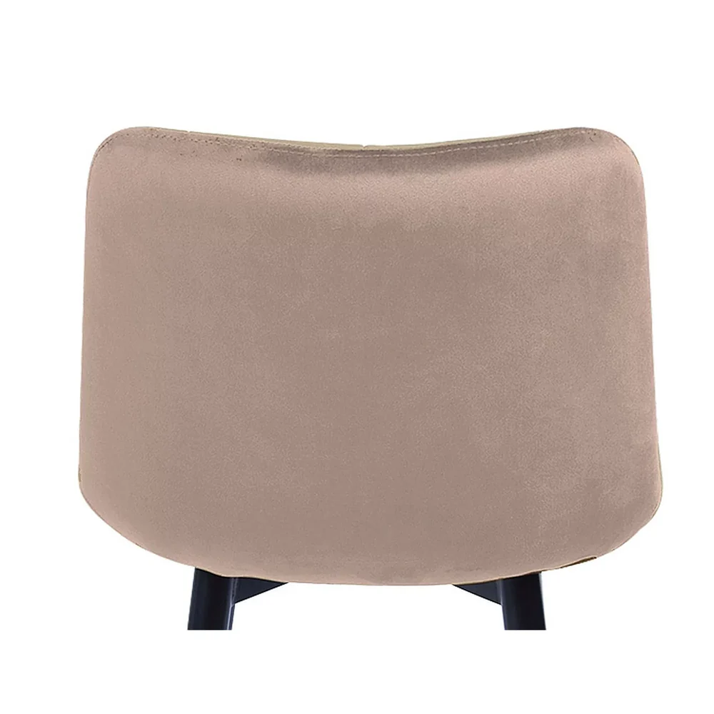 Scaun bar CHIC H-2 – 46x51x90 cm, bej Bluvel 28 / negru, stofă catifelată / metal [2]