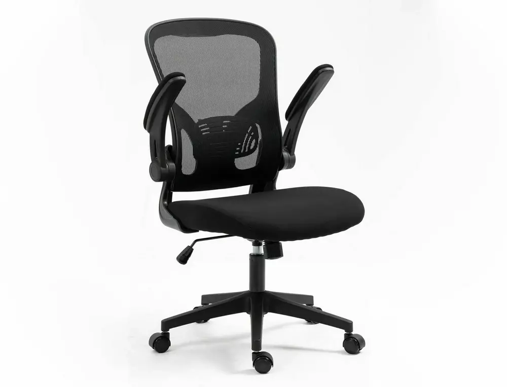 Scaun birou Q-333, negru, stofă/plasă, 65x47x100/110 cm [5]