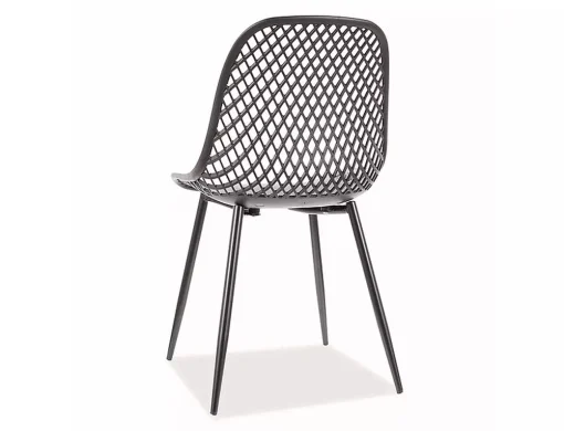 Scaun CORRAL A – 44x46x75 cm, negru, plastic / metal [2]
