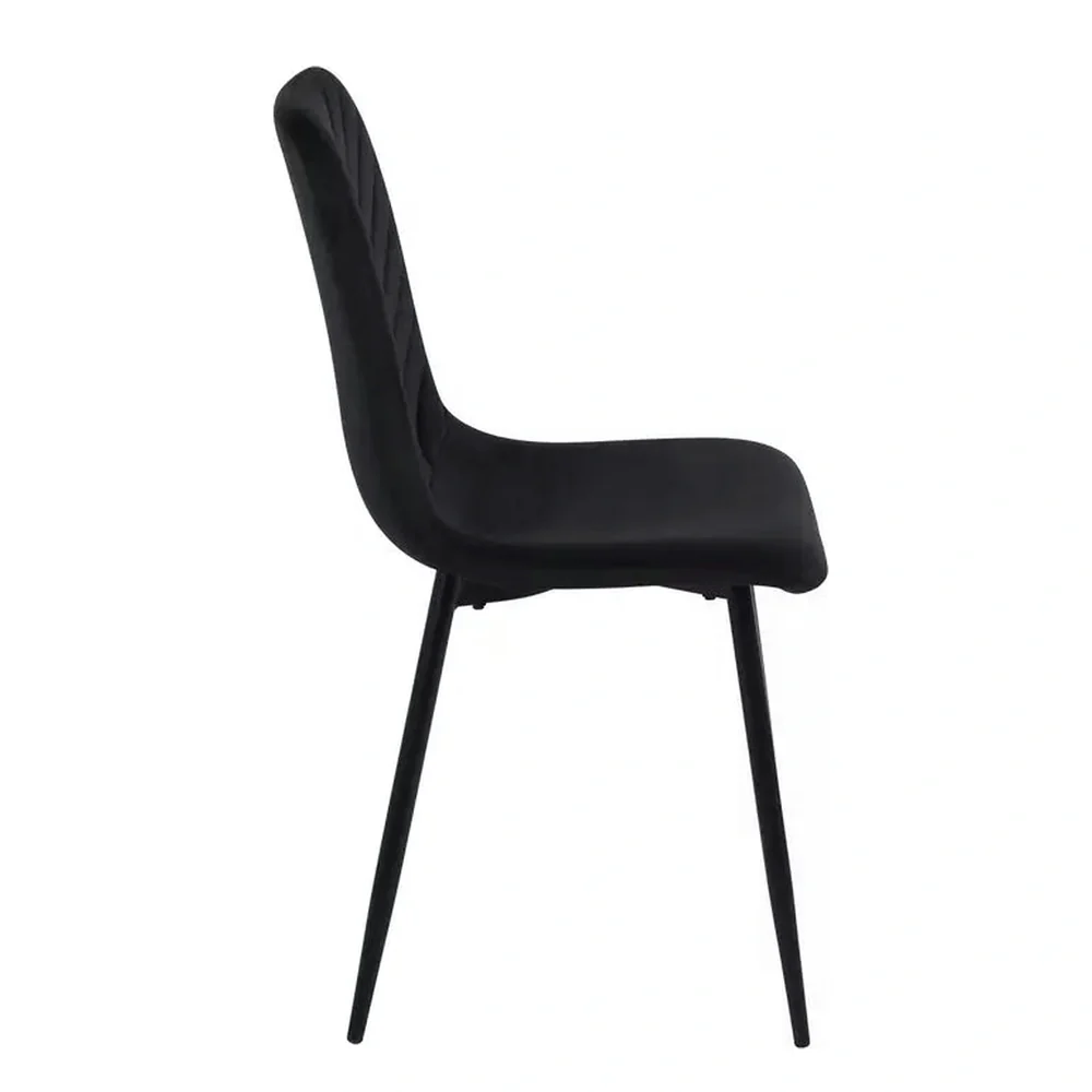 Scaun DAREN – 45x39x91 cm, negru Bluvel 19 / negru, stofă catifelată / metal [3]
