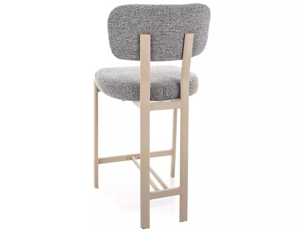 Scaun de bar MISAKI H-2 – 43x45x91 cm, gri 254 / cașmir, stofă / metal [2]