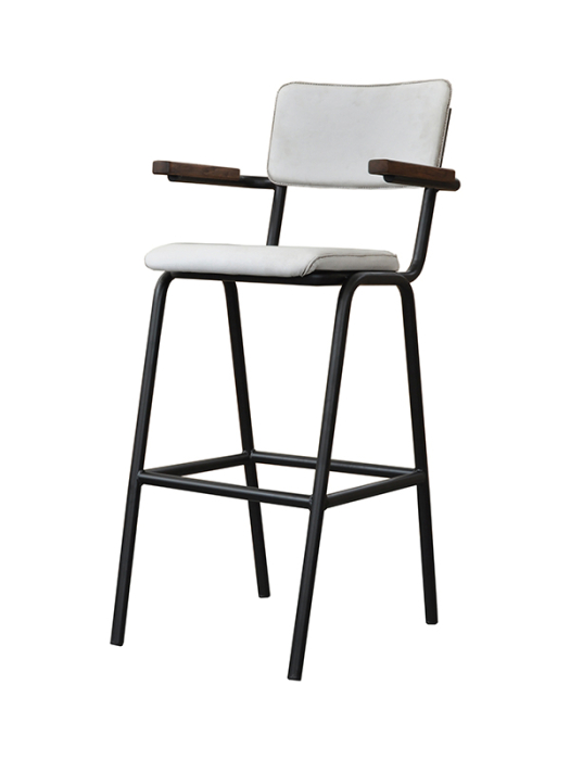 Scaun de Bar SCHOOLCHAIR BARSTOOL cu brațe - 43 W x 50 D x 108 H [2]