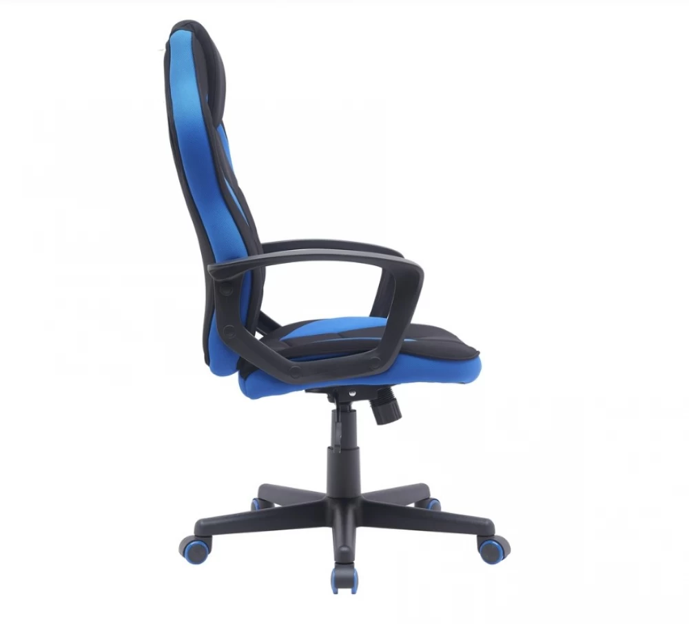 Scaun de birou CAMARO negru/albastru – 59x49x106/116 cm [4]