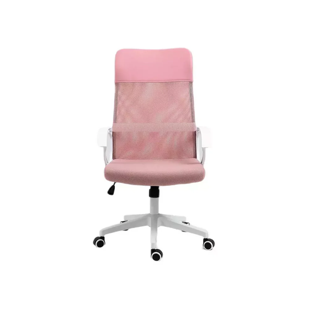 Scaun de birou Q-026 roz – 59x48x107/117 cm [2]