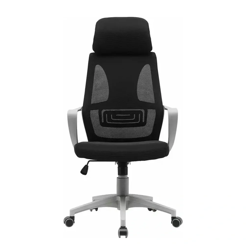Scaun de birou Q-095 negru/gri – 60x50x117/126 cm [2]
