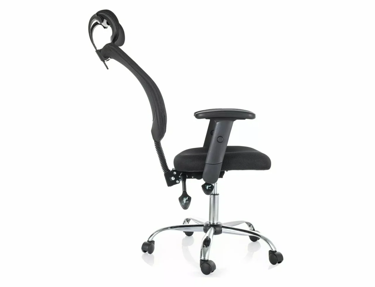 Scaun de birou Q-118R negru – 65x44x115–125 cm [3]