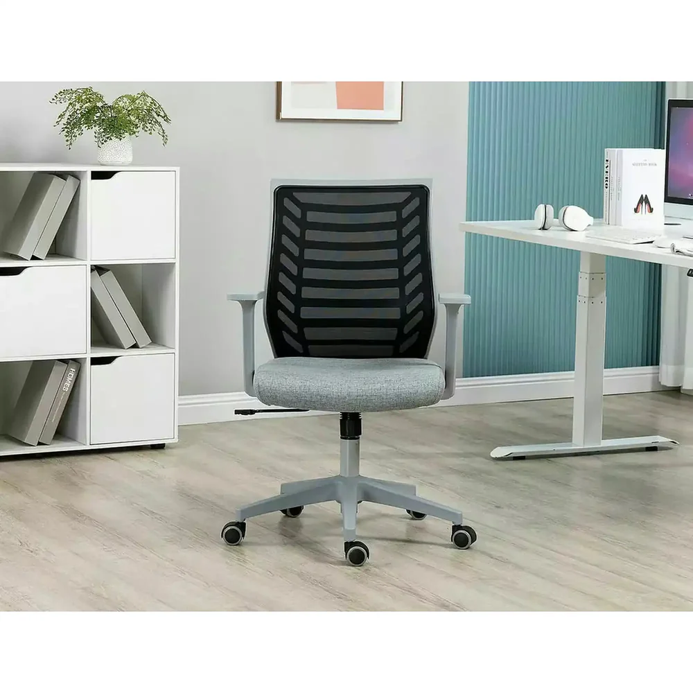 Scaun de birou Q-320 gri/negru – 60x44x93/103 cm [4]