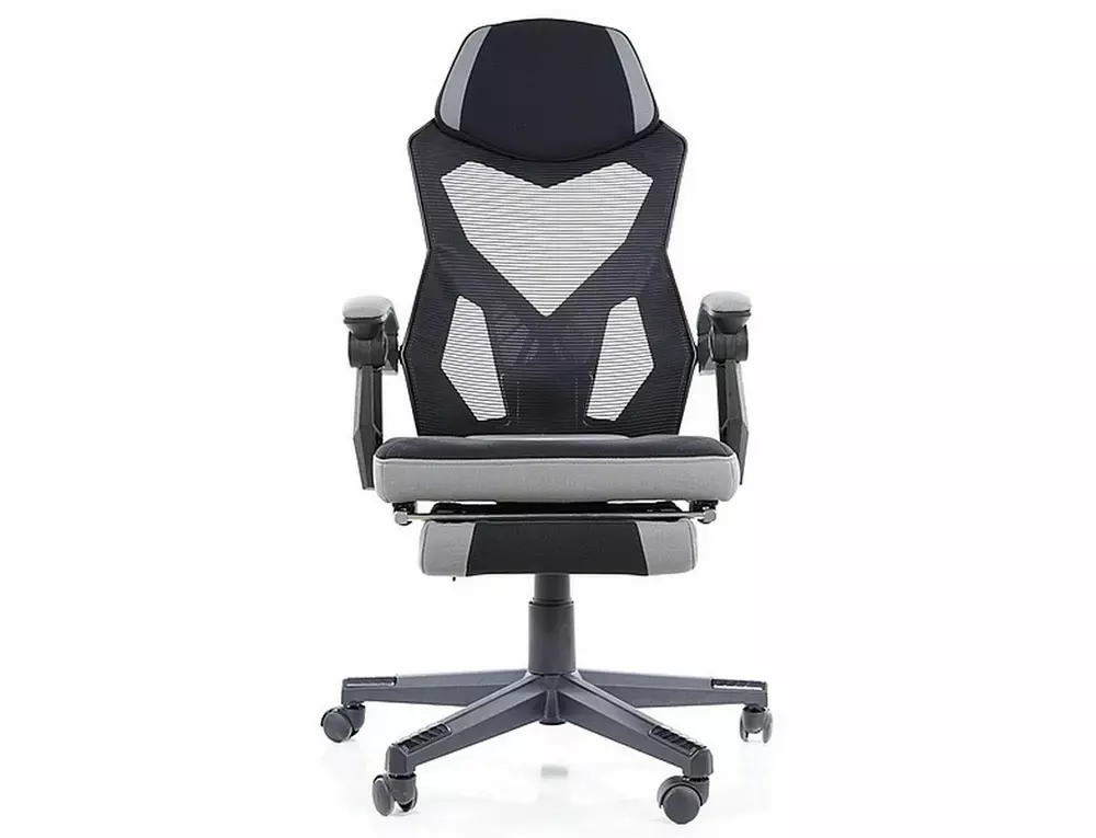 Scaun de birou Q-939 negru/gri – 56x48x108/120 cm [5]