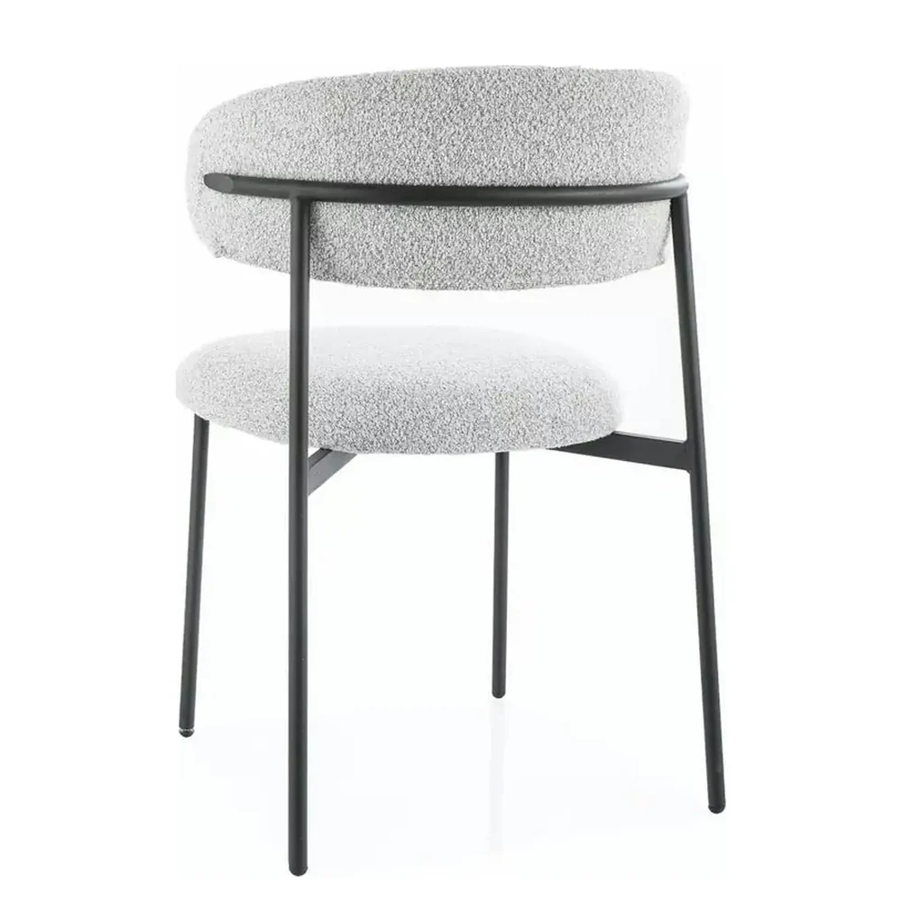 Scaun Elton 231 - 56x46x80 cm, bej/negru, stofa/metal [3]