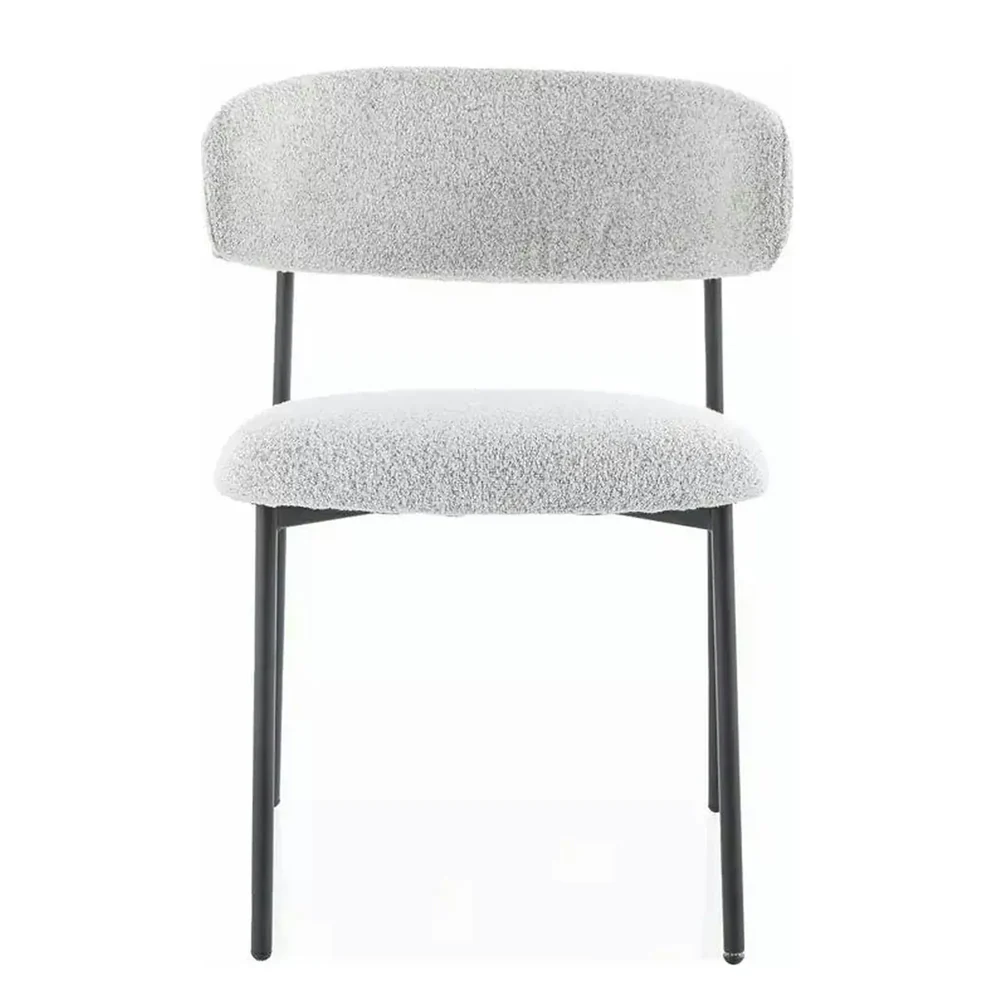 Scaun Elton 231 - 56x46x80 cm, bej/negru, stofa/metal [2]
