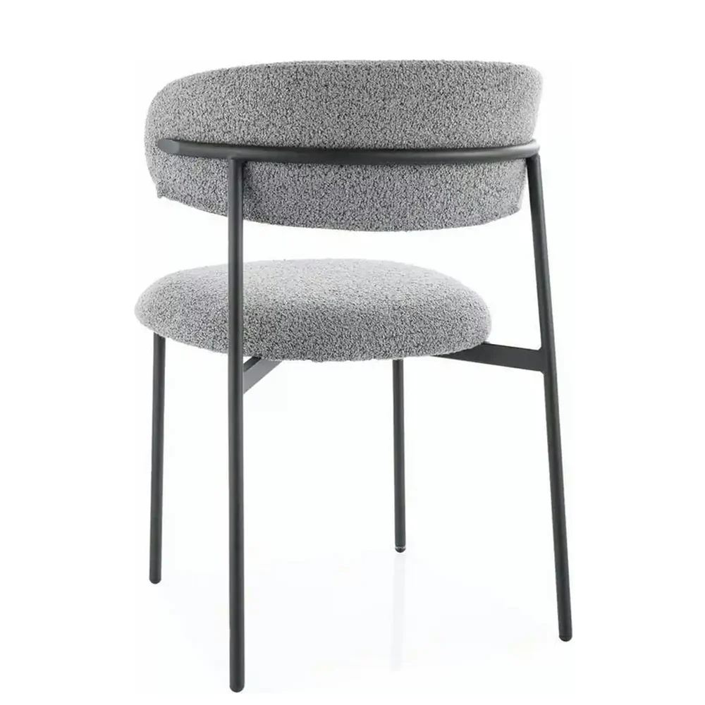 Scaun Elton 232 - 56x46x80 cm, bej/negru, stofa/metal [2]