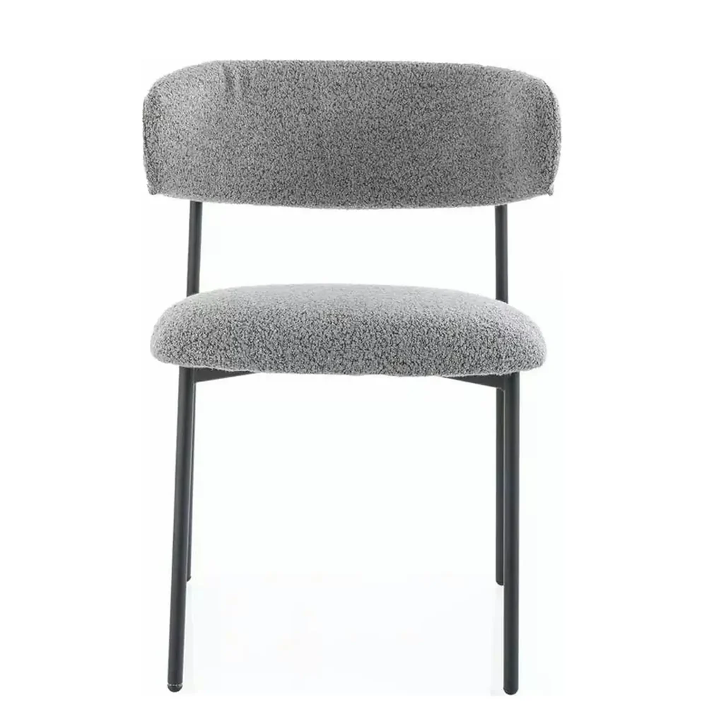 Scaun Elton 232 - 56x46x80 cm, bej/negru, stofa/metal [3]