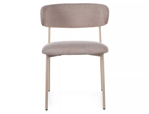 Scaun ELTON D BREGO - 56x46x80 cm, stofa clasica/metal, bej deschis [2]