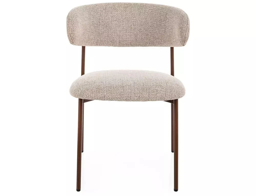 Scaun ELTON D NOELLE - 56x46x80 cm, stofa clasica/metal, bej [2]