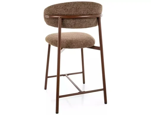 Scaun ELTON H2 NOELLE – cappuccino 45 / nuc, tapițerie textilă / metal [2]