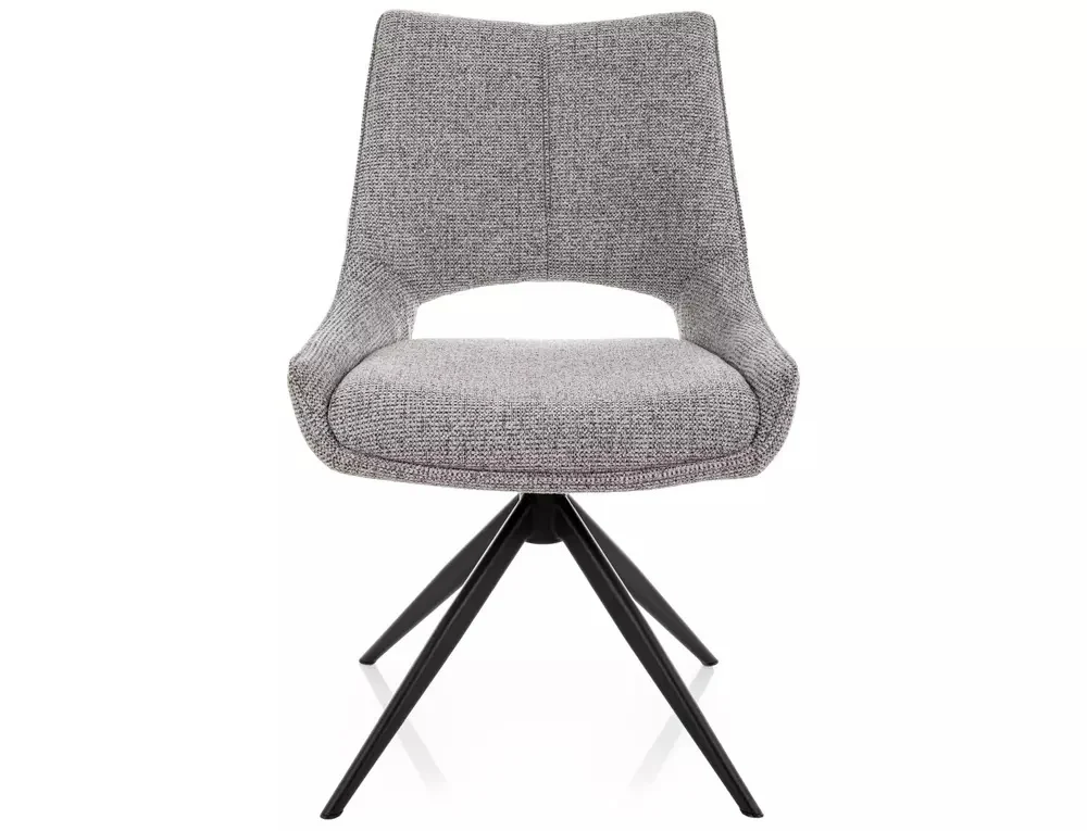 Scaun FINO I – 46x56x87 cm, gri 09 / negru mat [2]