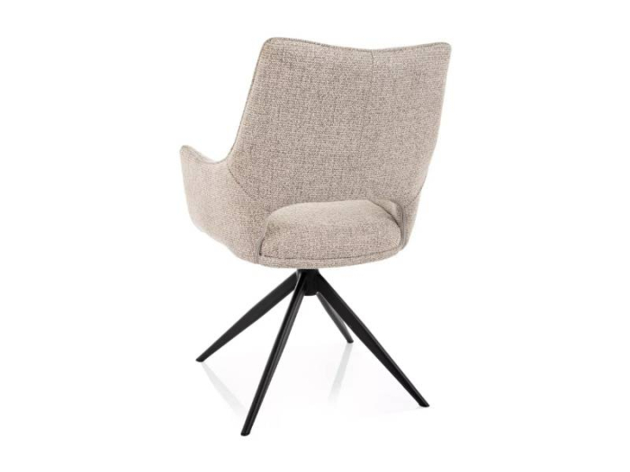 Scaun FINO II NOELLE – 46x56x87 cm, bej/negru mat [3]