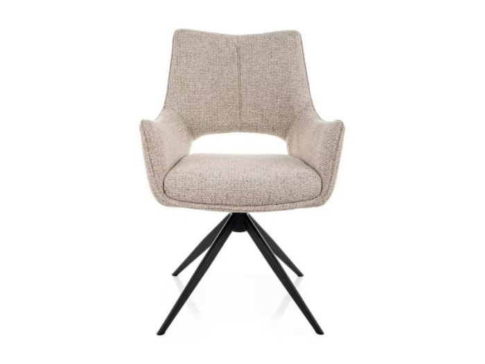 Scaun FINO II NOELLE – 46x56x87 cm, bej/negru mat [2]
