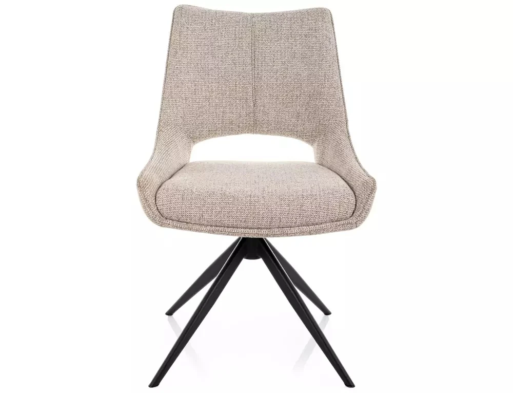 Scaun FINO I NOELLE – 46x56x87 cm, bej/negru mat [2]