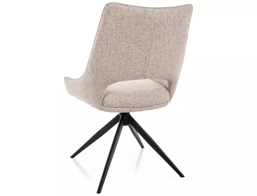 Scaun FINO I NOELLE – 46x56x87 cm, bej/negru mat [3]