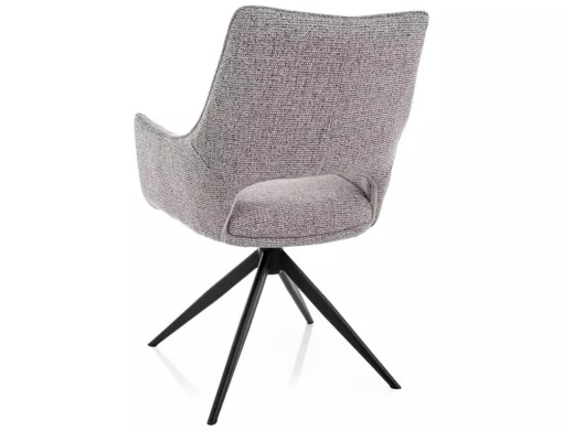 Scaun FINO II NOELLE – 46x56x87 cm, gri / negru mat [2]