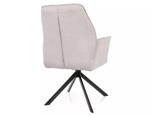 Scaun HUGO – 52x60x86 cm, bej deschis / negru mat [2]