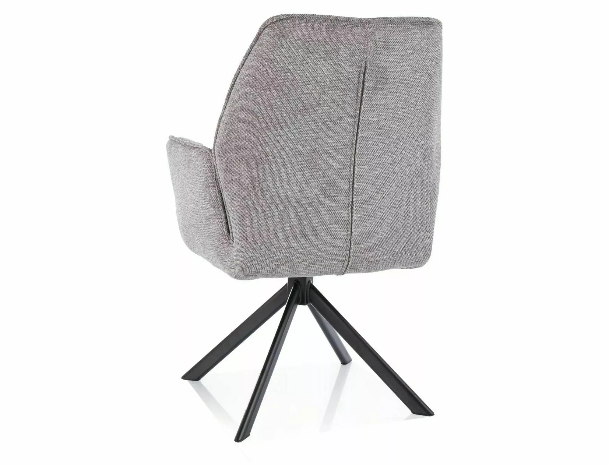 Scaun HUGO – 52x60x86 cm, gri / negru mat [3]