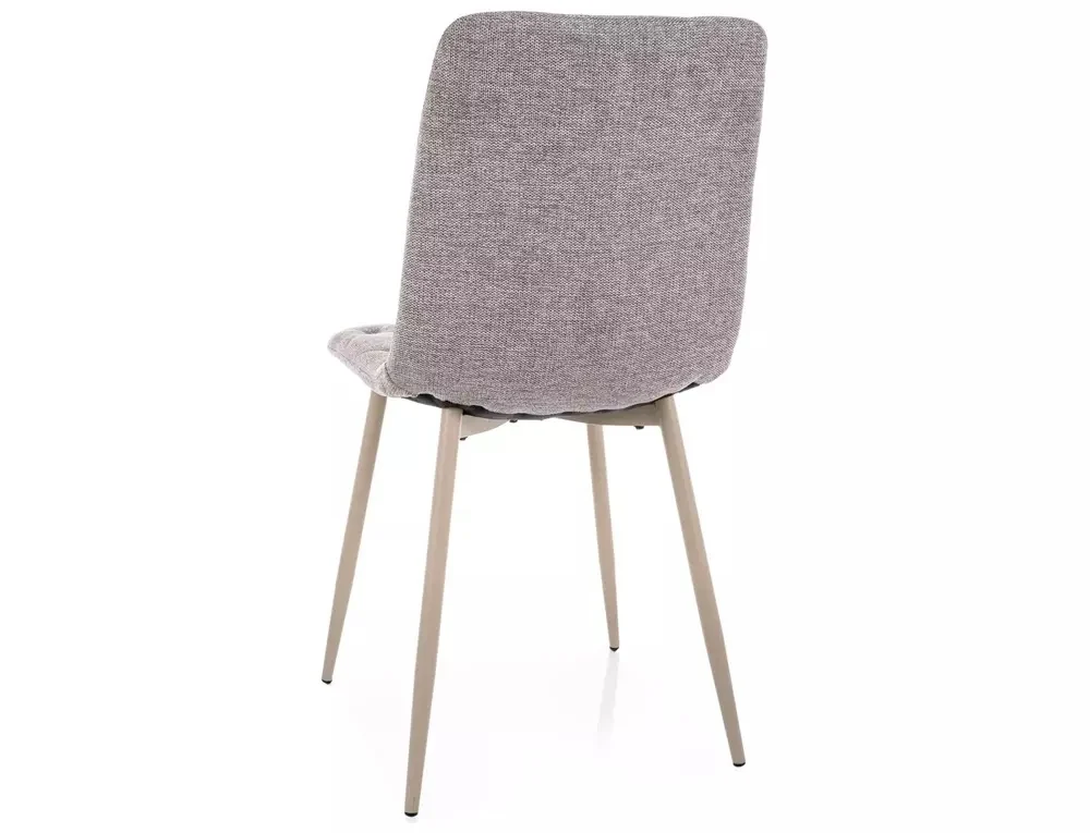 Scaun JERRY BREGO – 45x39x91 cm, gri 07 / cașmir, stofă / metal [3]