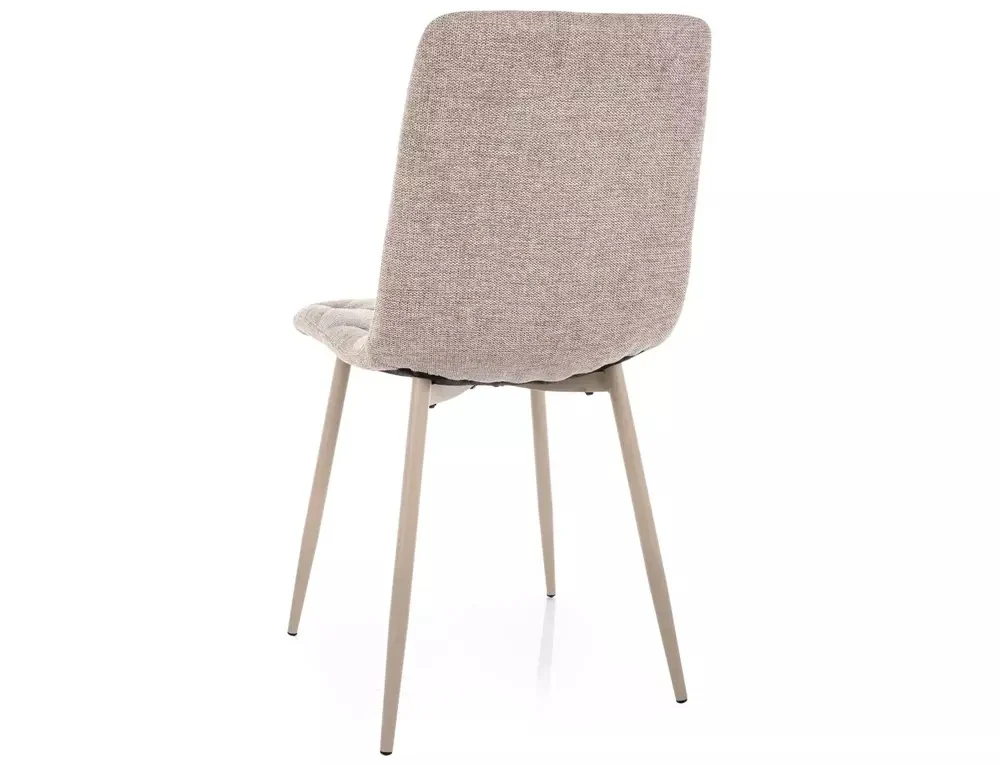 Scaun JERRY BREGO – 45x39x91 cm, bej deschis / cașmir, stofă / metal [3]