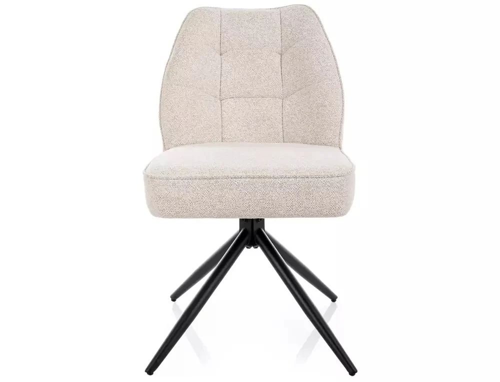 Scaun JOHN RAVEN – 51x47x83 cm, bej deschis 22 / negru mat [2]