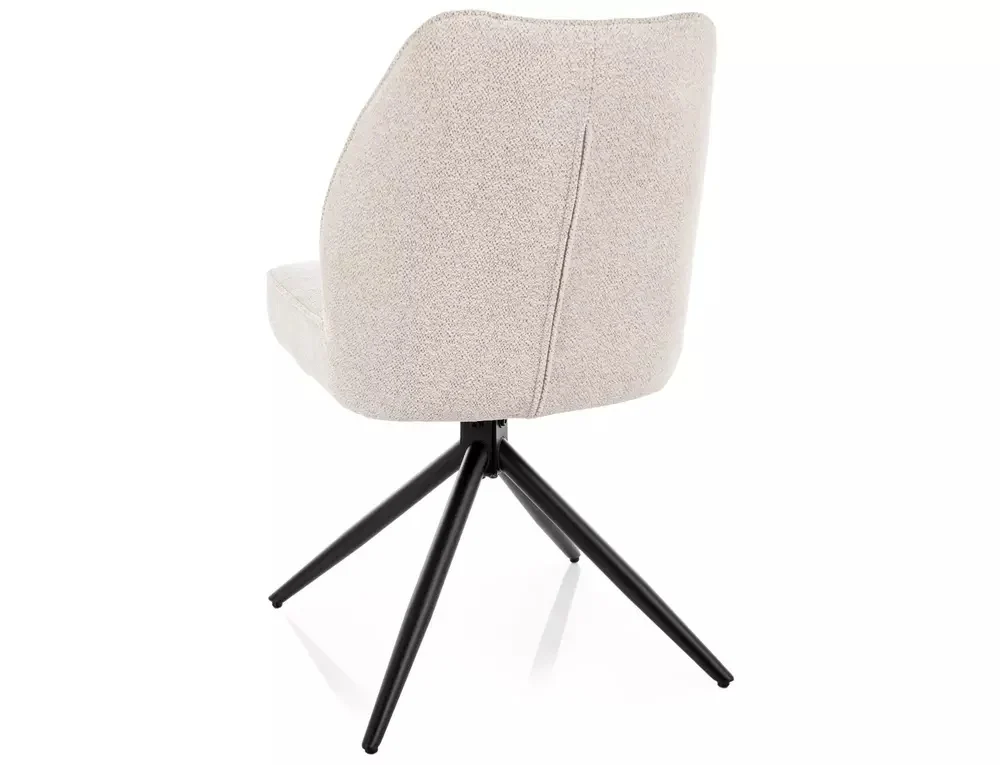 Scaun JOHN RAVEN – 51x47x83 cm, bej deschis 22 / negru mat [3]