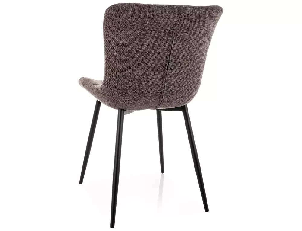 Scaun JULIA BREGO – 50x47x82 cm, cappuccino 40 / negru mat [2]