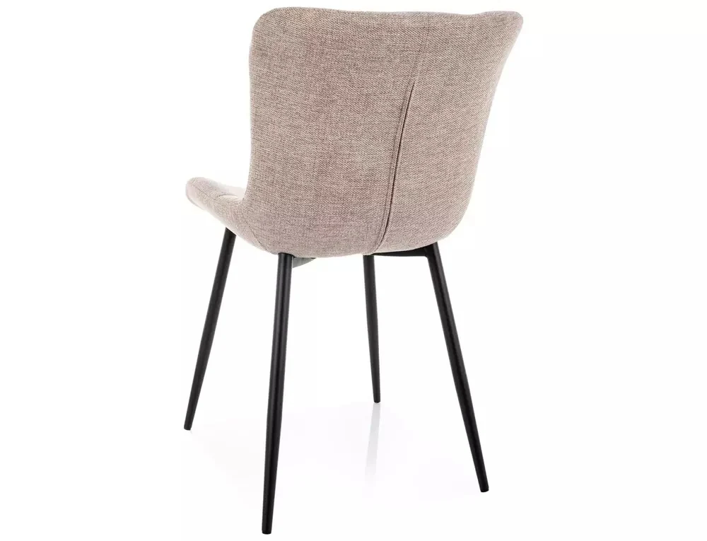 Scaun JULIA BREGO – 50x47x82 cm, bej deschis / negru mat [3]