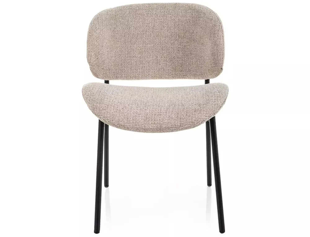 Scaun KISO NOELLE – 52x59x81 cm,  bej / negru mat [2]
