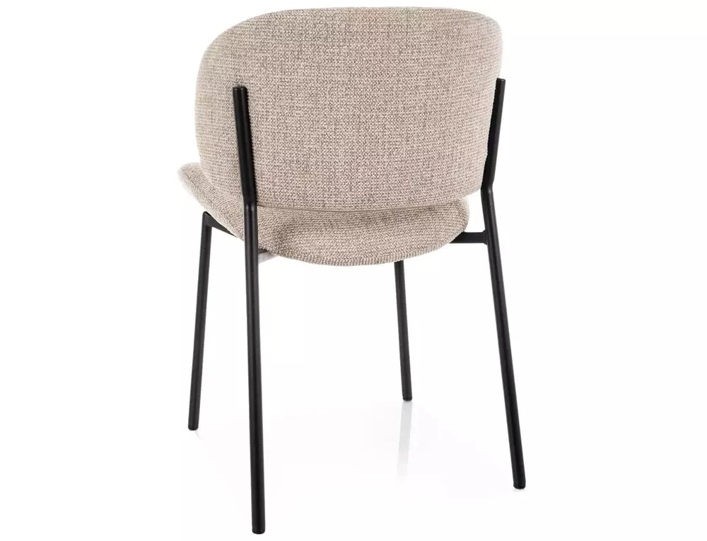 Scaun KISO NOELLE – 52x59x81 cm,  bej / negru mat [3]