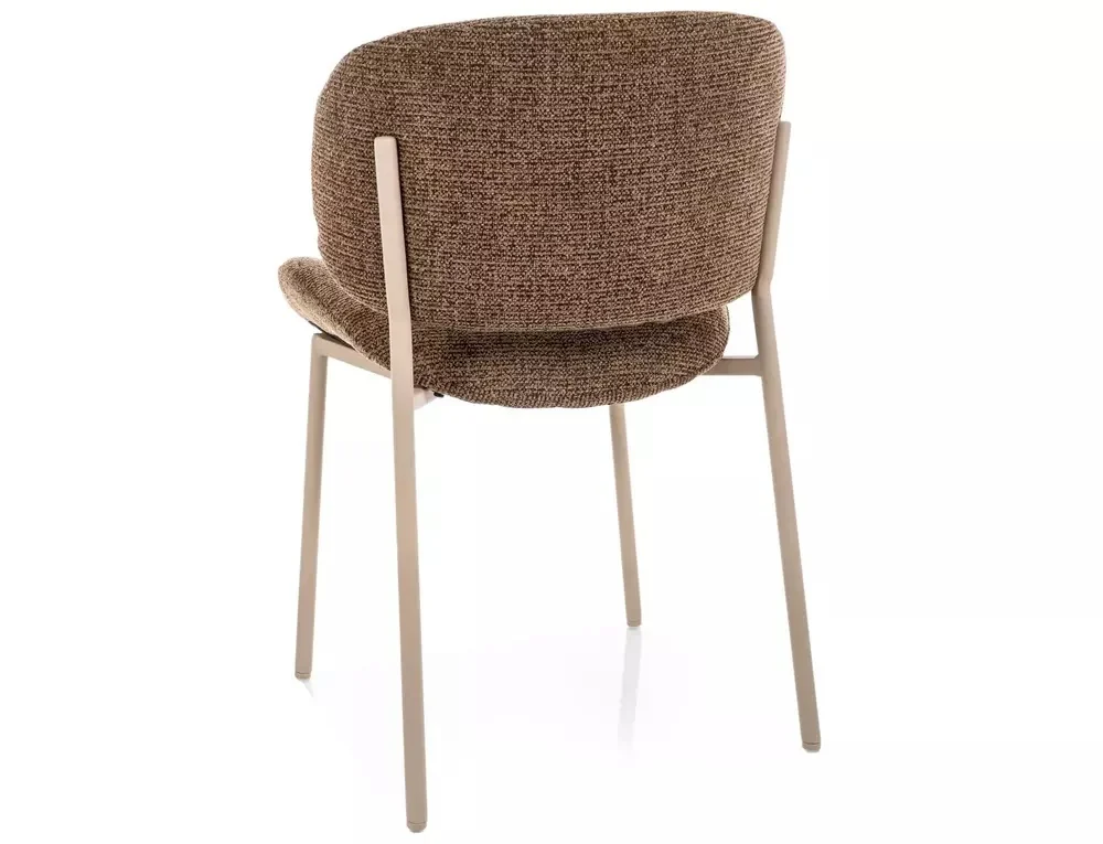 Scaun KISO NOELLE – 52x59x81 cm,  cappuccino 45 / cașmir [3]