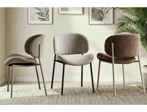 Scaun KISO NOELLE – 52x59x81 cm, cappuccino 45 / cașmir [4]
