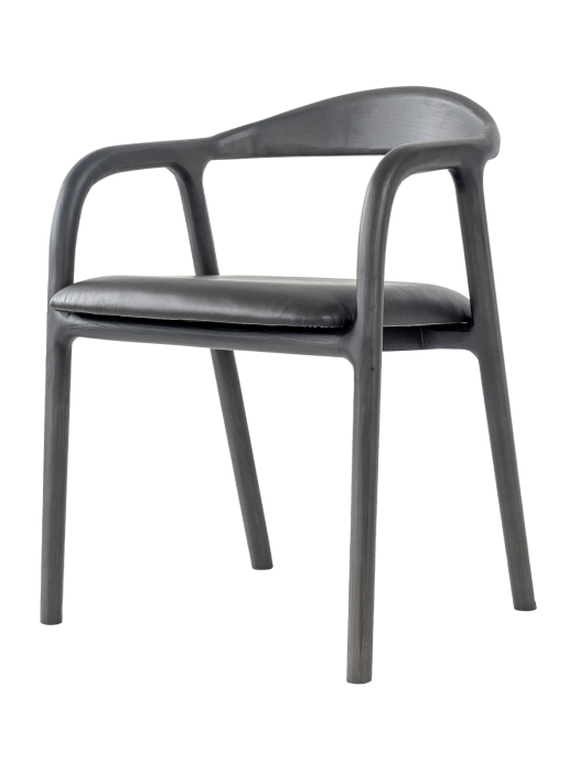 Scaun LAURENCE cu brate W 56 x D 57 x H 75 - picioare lemn de STEJAR [2]