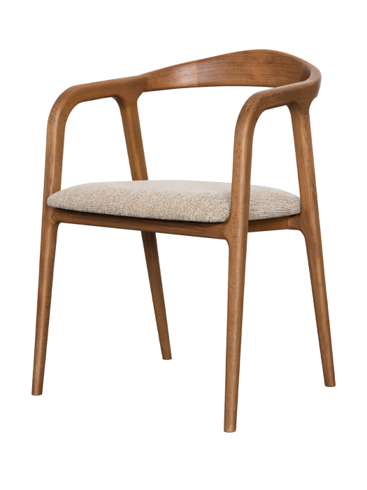 Scaun LAURENCE cu brate W 56 x D 57 x H 75 - picioare lemn de STEJAR [4]