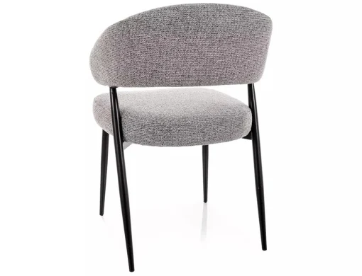 Scaun LUCIO NOELLE – 48x55x80 cm, gri 09 / negru mat [2]