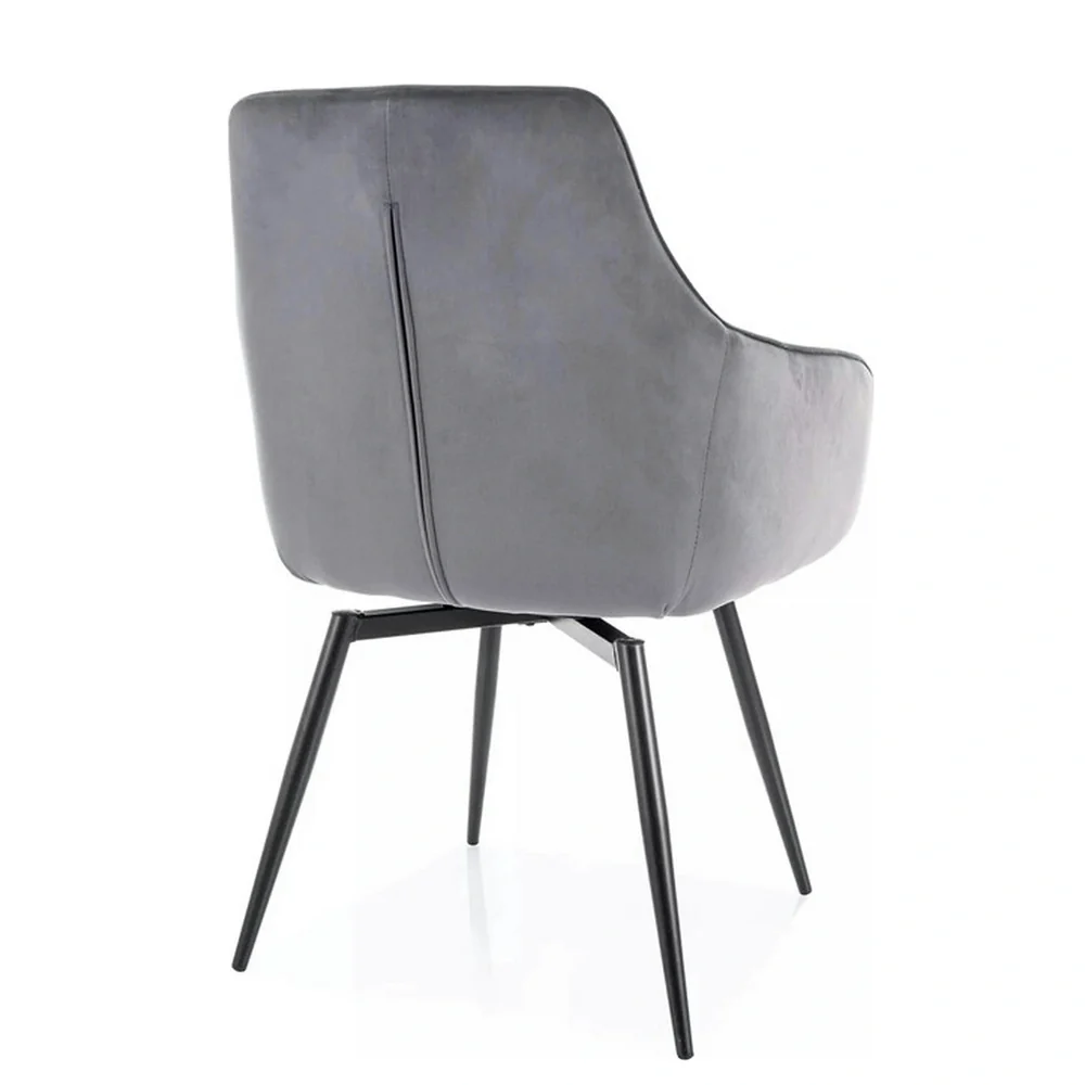 Scaun MARLO – 55x58x88 cm, gri / negru [2]