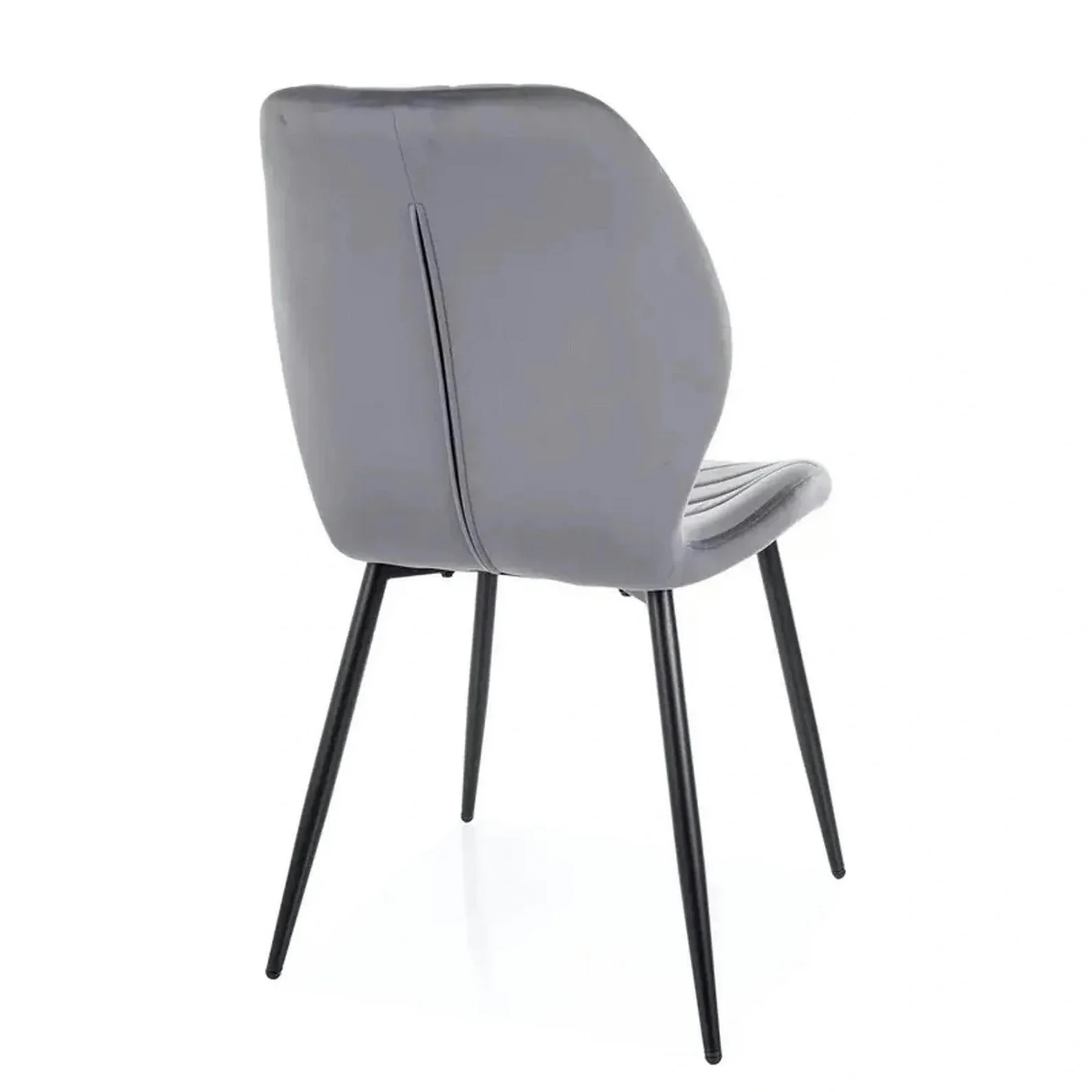 Scaun MIKE – 48x41x86 cm, gri Bluvel 14 / negru, stofă catifelată / metal [3]