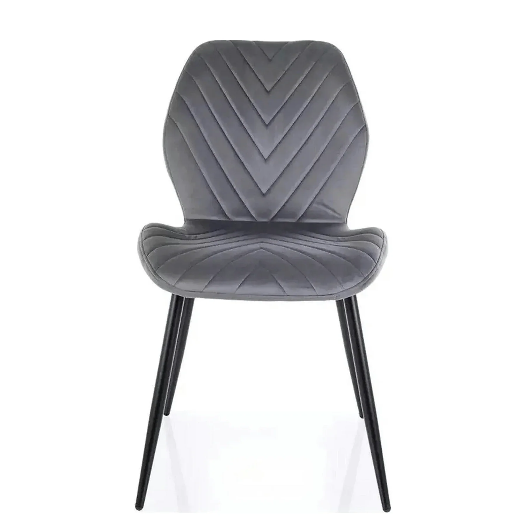 Scaun MIKE – 48x41x86 cm, gri Bluvel 14 / negru, stofă catifelată / metal [2]