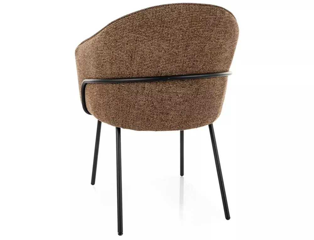 Scaun NAO NOELLE – 51x60x82 cm, cappuccino 45 / negru mat [3]