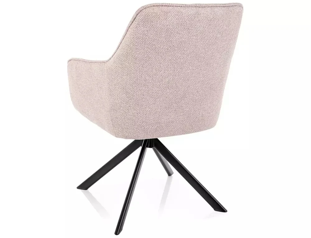 Scaun NOTTI LEO – 50x55x83 cm, bej deschis / negru mat [2]