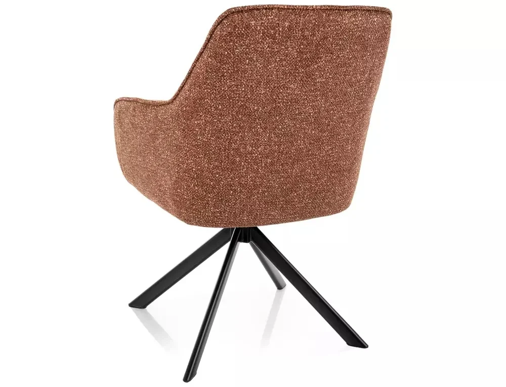Scaun NOTTI LEO – 50x55x83 cm, camel / negru mat [2]