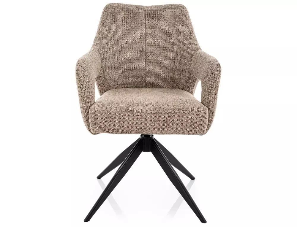 Scaun OLSEN NOELLE – 48x59x86 cm, bej inchis / negru mat [3]